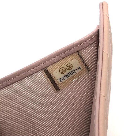 CHANEL V-Stitch Chevron CompactWallet Wallet Trifold wallet Lambskin Leather - Picture 14 of 16